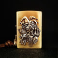 Authentic Zippo Gothic Jester Skull Brass Edition