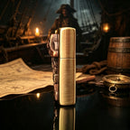 Authentic Zippo Vintage Pirate Skull Brass Edition