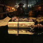Authentic Zippo Vintage Pirate Skull Brass Edition