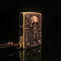 Authentic Zippo Steampunk Skull Brass Edition