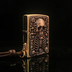 Authentic Zippo Steampunk Skull Brass Edition