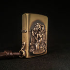 Authentic Zippo Vintage Pin-Up Brass Edition