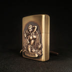 Authentic Zippo Vintage Pin-Up Brass Edition