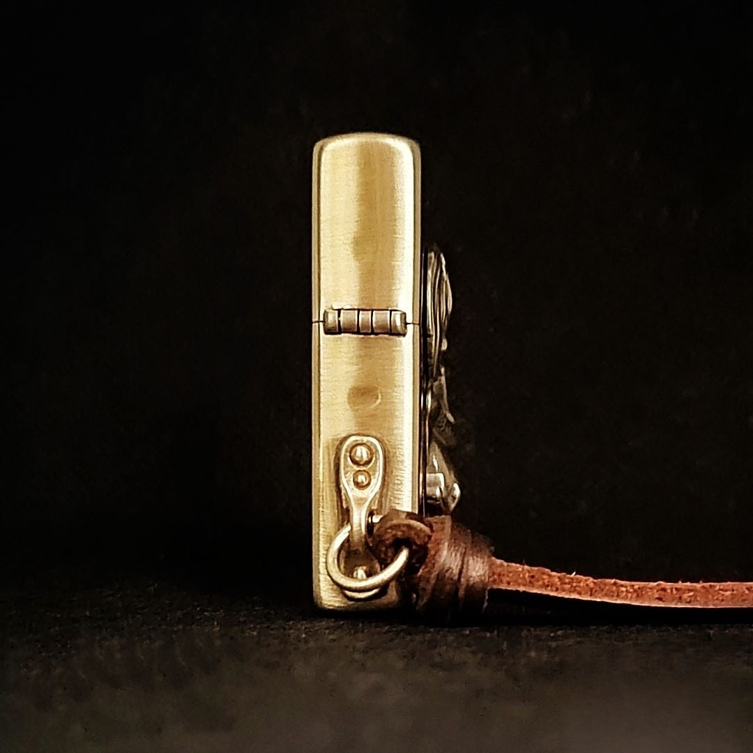 Authentic Zippo Vintage Brass Edition – Elegant Lady Relief Art Lighter