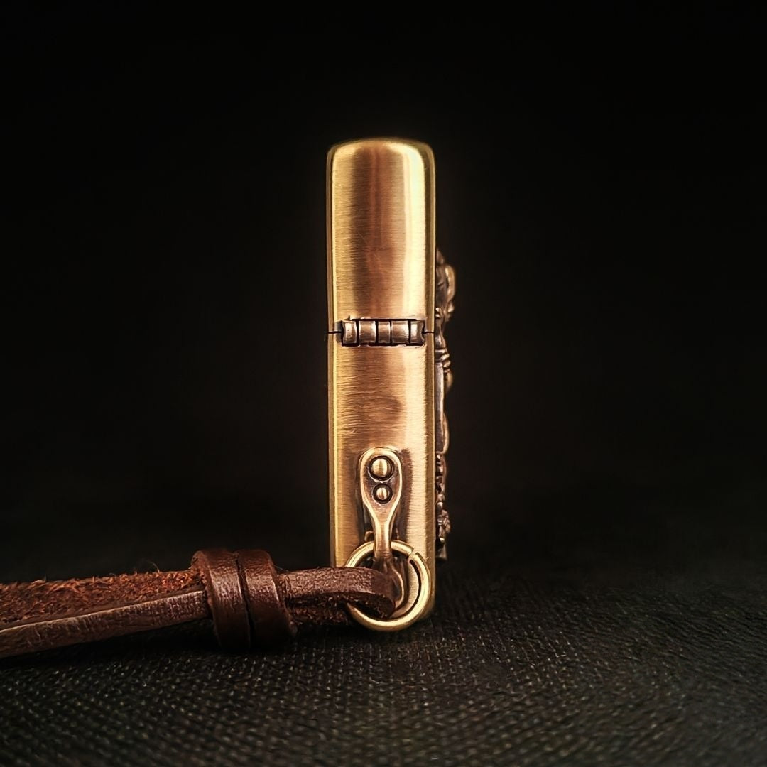 Authentic Zippo Vintage Pin-Up Brass Edition