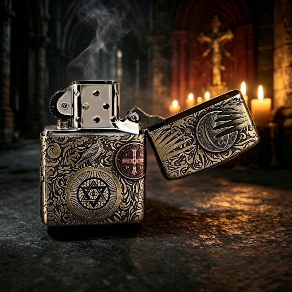Authentic Zippo Gothic Angel Brass Edition