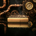 Authentic Zippo Steampunk Skull Brass Edition