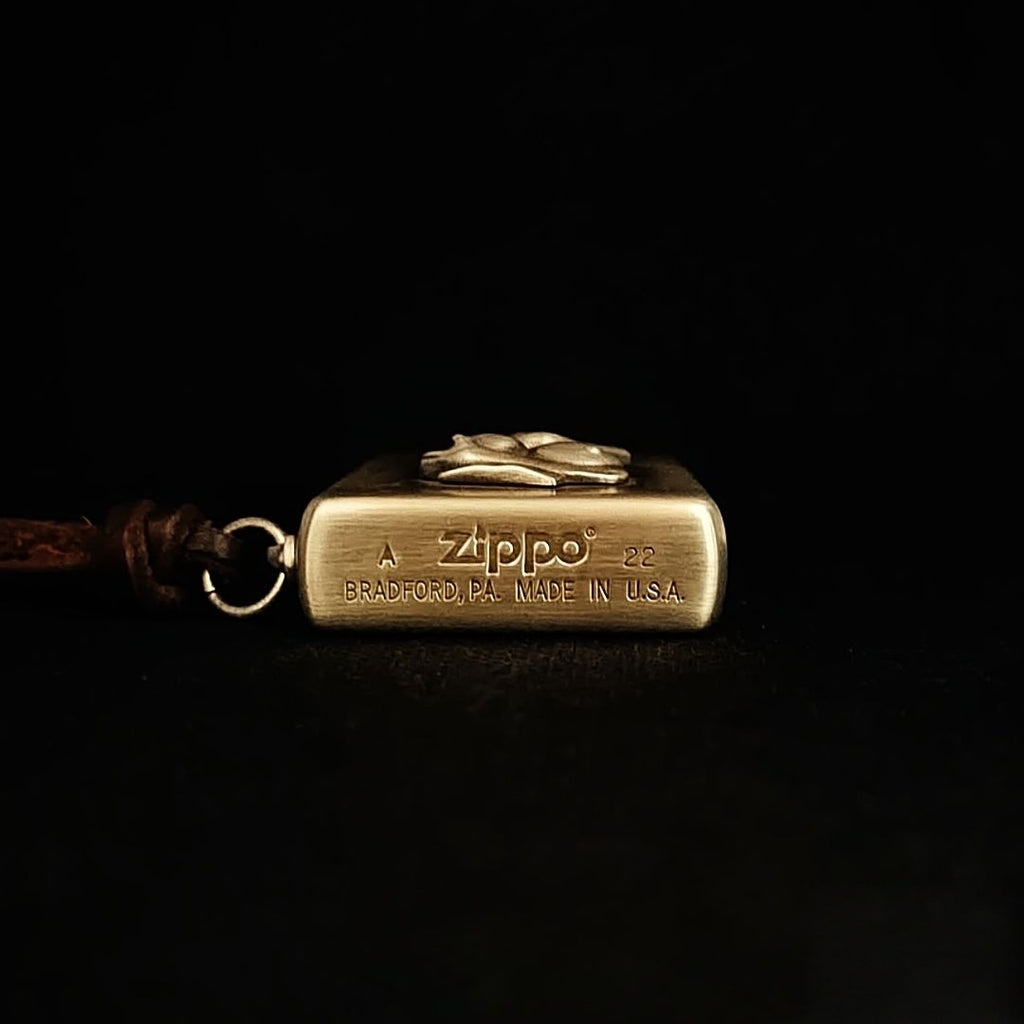 Authentic Zippo Vintage Brass Edition – Elegant Lady Relief Art Lighter